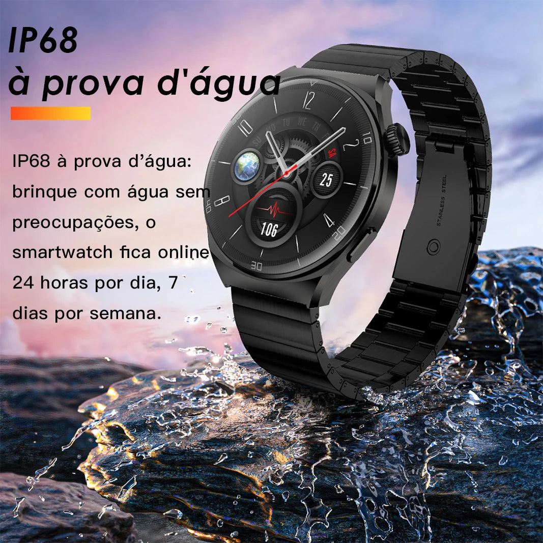 NEXA 2 Relógio Inteligente com de 300mAh Tela HD AMOLED Caixa de Liga de Zinco à Prova d'Água IP68 para Esportes ao Ar Livre