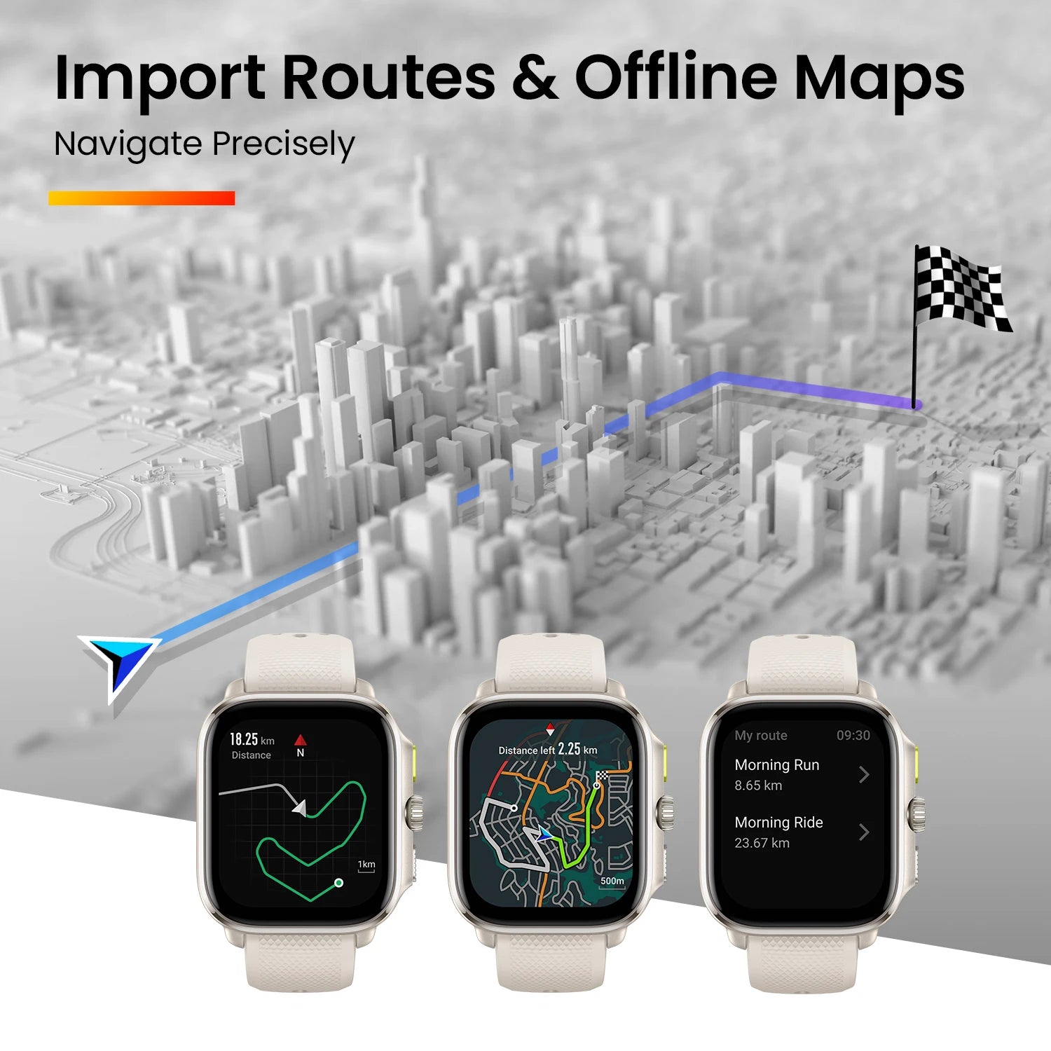 New Amazfit Cheetah Square 44mm Smartwatch Dual-band GPS 150+Sports Mode Monitoring Heart Rate Tracking Smart Watch