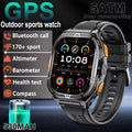 Luxury AMOLED Smartwatch Real GPS 5ATM Waterproof Smart Watch Electronic Clock Sports Wrist Digital Watches for Man Android 2026