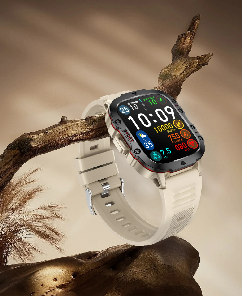 Military GPS Tracker SmartWatch Men 5ATM Outdoor Sports Fitness Tracker Health Monitor 1.96 BT Call Smartwatch For IOS Android