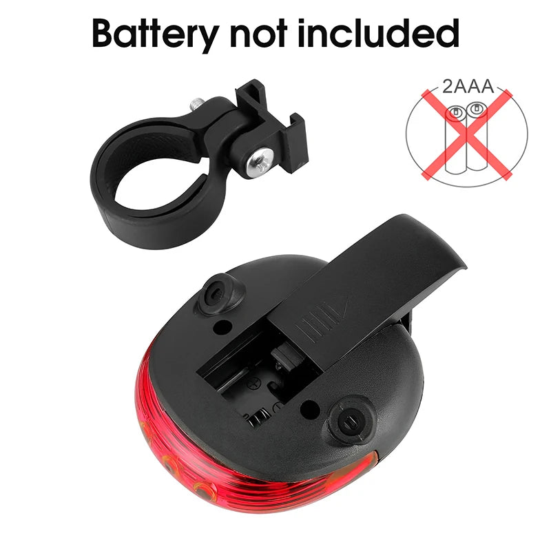 Bicycle Bike LED Lights  2 Lasers 5 LED Waterproof Cycling Taillight Safety Warning Taillight MTB Bike Rear Tail Lights