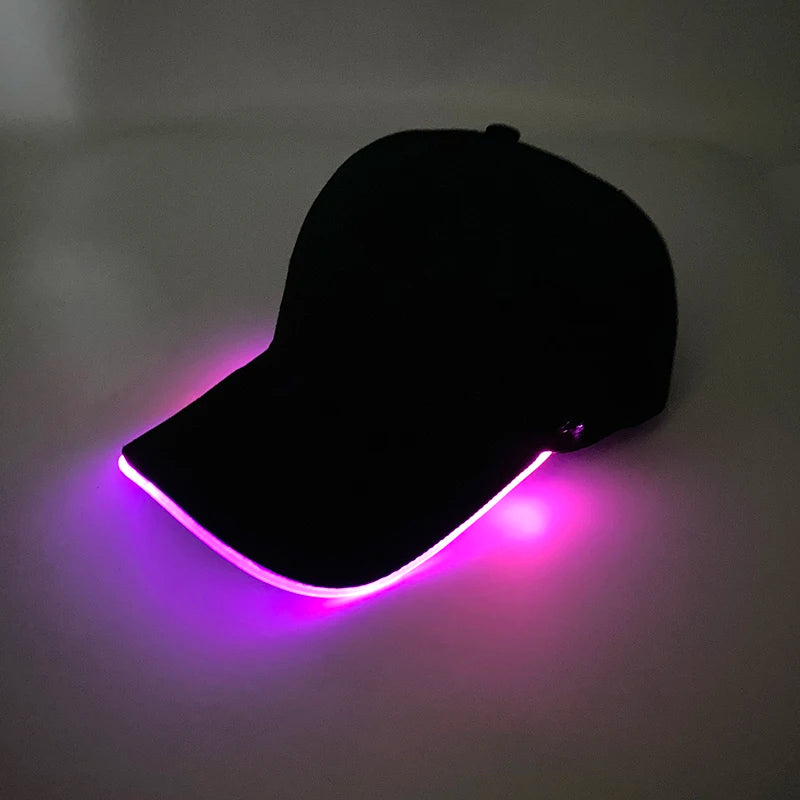 LED Light up Baseball Hat Flashing Glow Rave Party Cap luminous hat for Women Men Hip-hop Club Purim festival parade Supplies