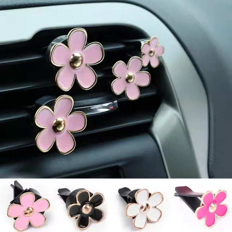 1set Car Air Vent Perfume Clip Cute Cars Aroma Diffuser Creative Girly Auto Interior Decoration