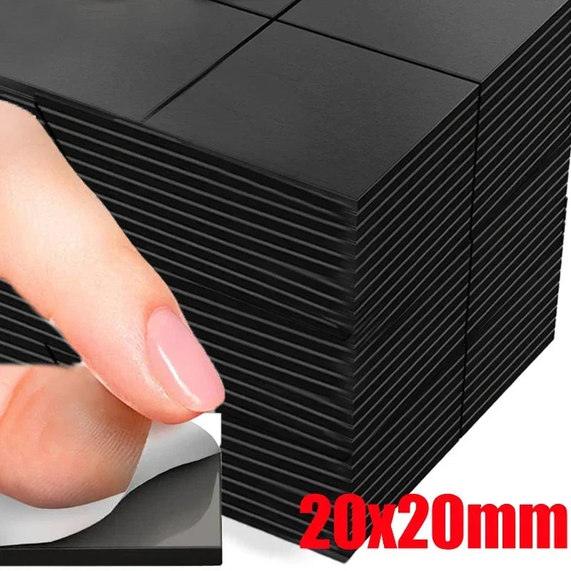100/20PCS Self Adhesive Magnets Square Magnetic Sheets Soft Magnetic Sheet for Household Refrigerator DIY Craft Fridge Decor