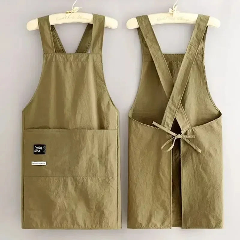 Multi-Purpose Unisex Breathable Waterproof Kitchen Apron Adjustable Strap Oil Resistant Bib for Cooking Cleaning Restaurant Work