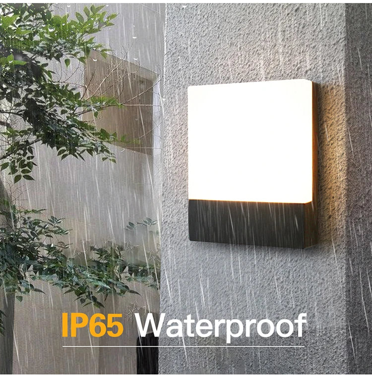 Outdoor waterproof IP65 minimalist ultra bright wall lamp villa courtyard entrance garden wall lamp exterior wall decoration