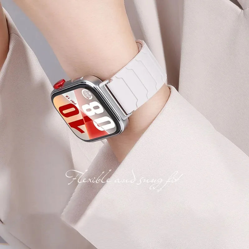 Magnetic Silicone Strap For Huawei Watch Fit 5/4/3 Sports Comfortable Replacement Wristband Huawei Watch Fit 4-5 Pro Accessories