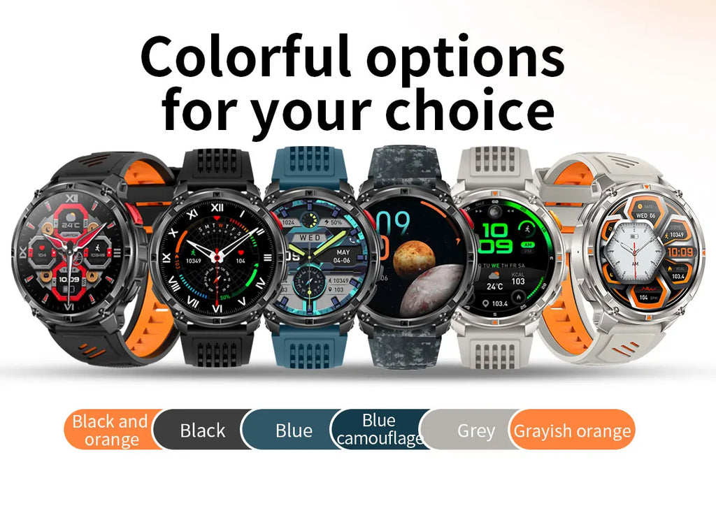 2026 New T-Rex 3 Pro Smart Watch 1100mAh Long Battery Dual-Band GPS 10ATM Waterproof Military Grade Sports Outdoor Smartwatches