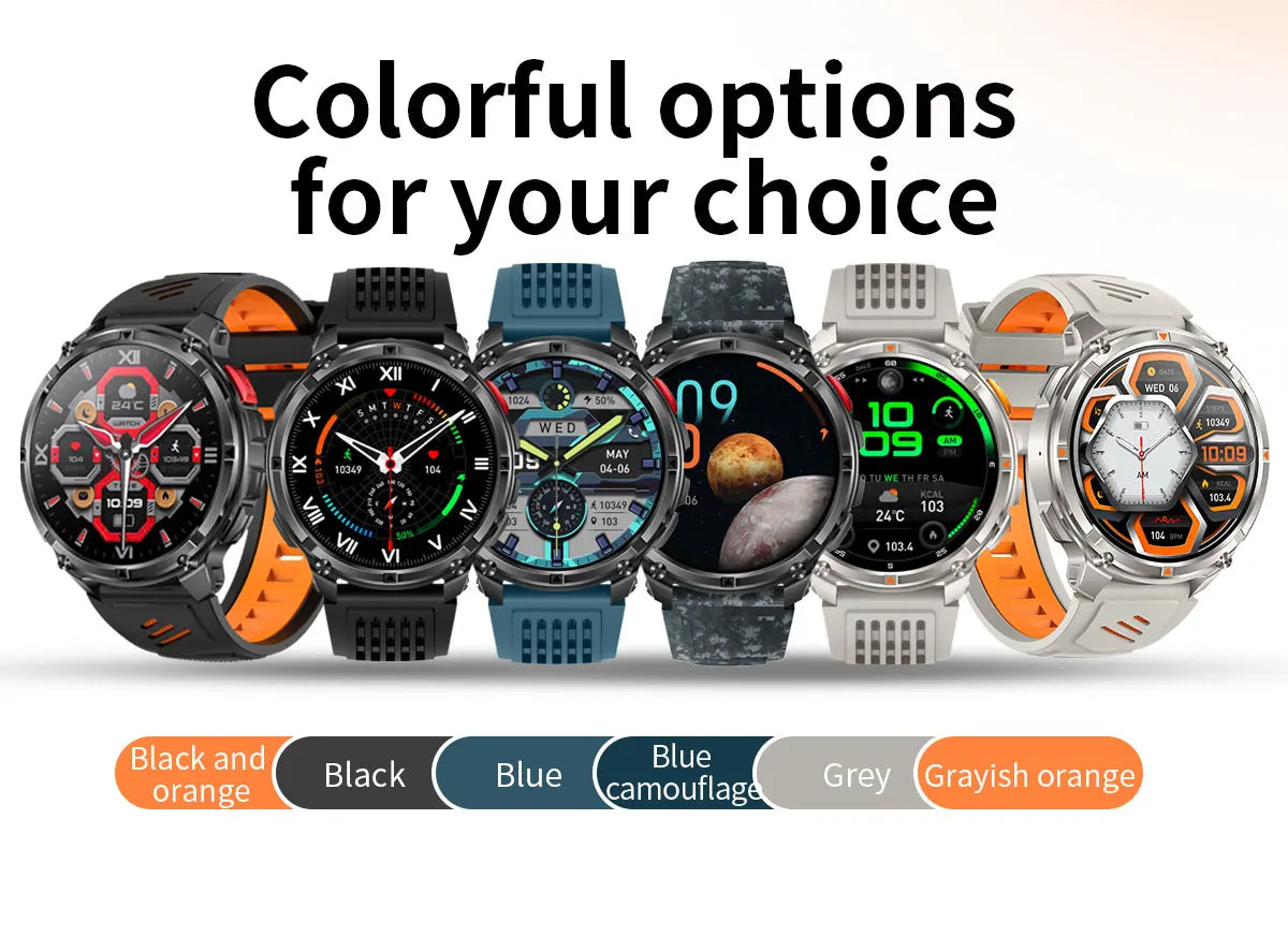 2026 New T-Rex 3 Pro Smart Watch 1100mAh Long Battery Dual-Band GPS 10ATM Waterproof Military Grade Sports Outdoor Smartwatches