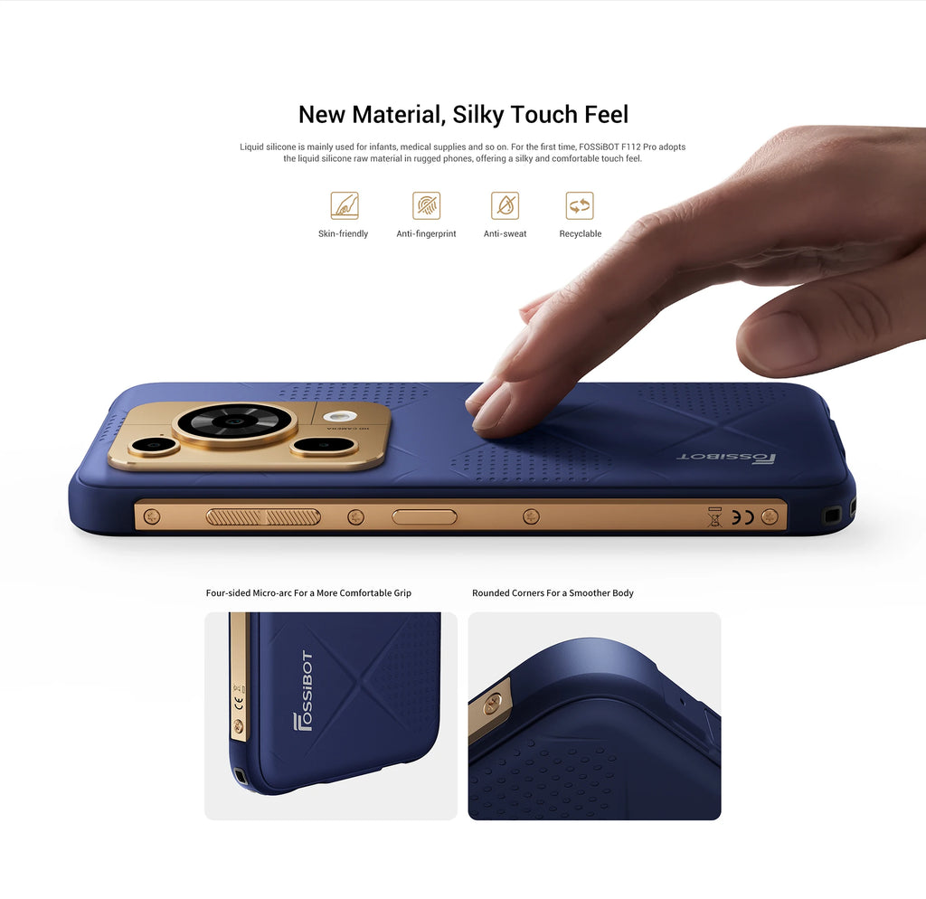 [World premiere] Fossibot F112 PRO 5G Rugged Smartphone 6.88" HD+ 7150mAh 24G(8+16)+256G Mobile Phone Android 14 50MP Cell Phone