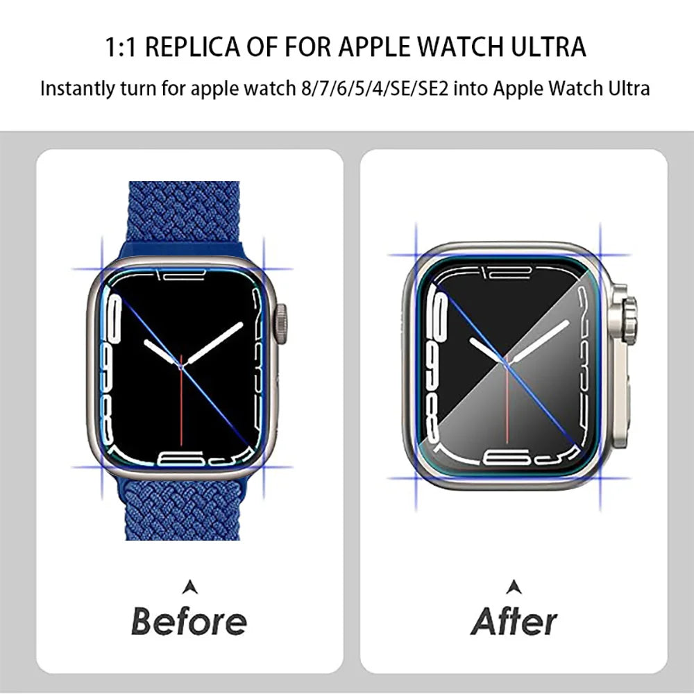 Screen Protector Case for Apple Watch Cover 46mm 42mm 45mm 44mm 41mm 40mm Hard PC Bumper Protector for iwatch 11 10 9 8 7 6 5 SE