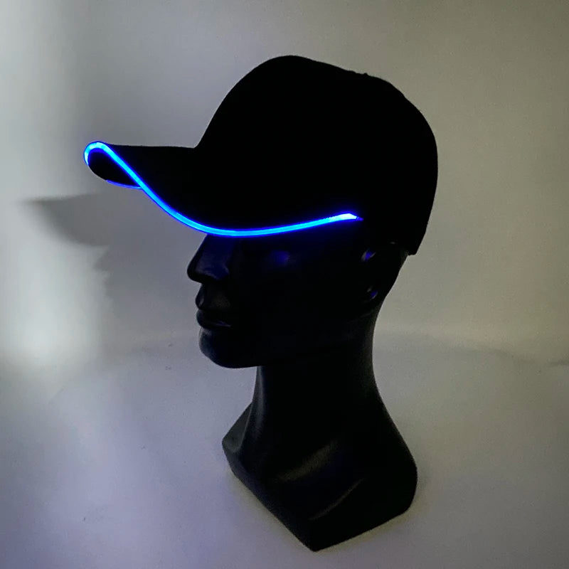 LED Light up Baseball Hat Flashing Glow Rave Party Cap luminous hat for Women Men Hip-hop Club Purim festival parade Supplies