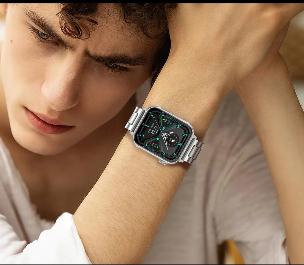 COLMI P80 Type-c Smartwatch Men Women Health Manager Bluetooth Call IP67 Waterproof Flashlight Smart Watch For Xiaomi iOS Phone