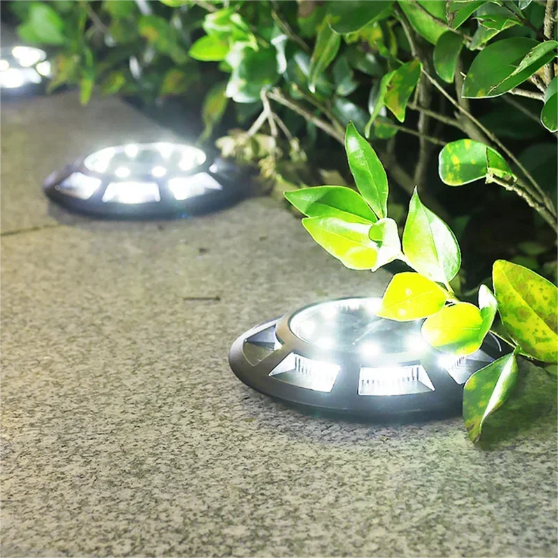 Solar Ground Lights Outdoor IP65 Waterproof 16LED Solar Powered Garden Pathway Light for Villa Yard Lawn Light Landscape Decor ﻿