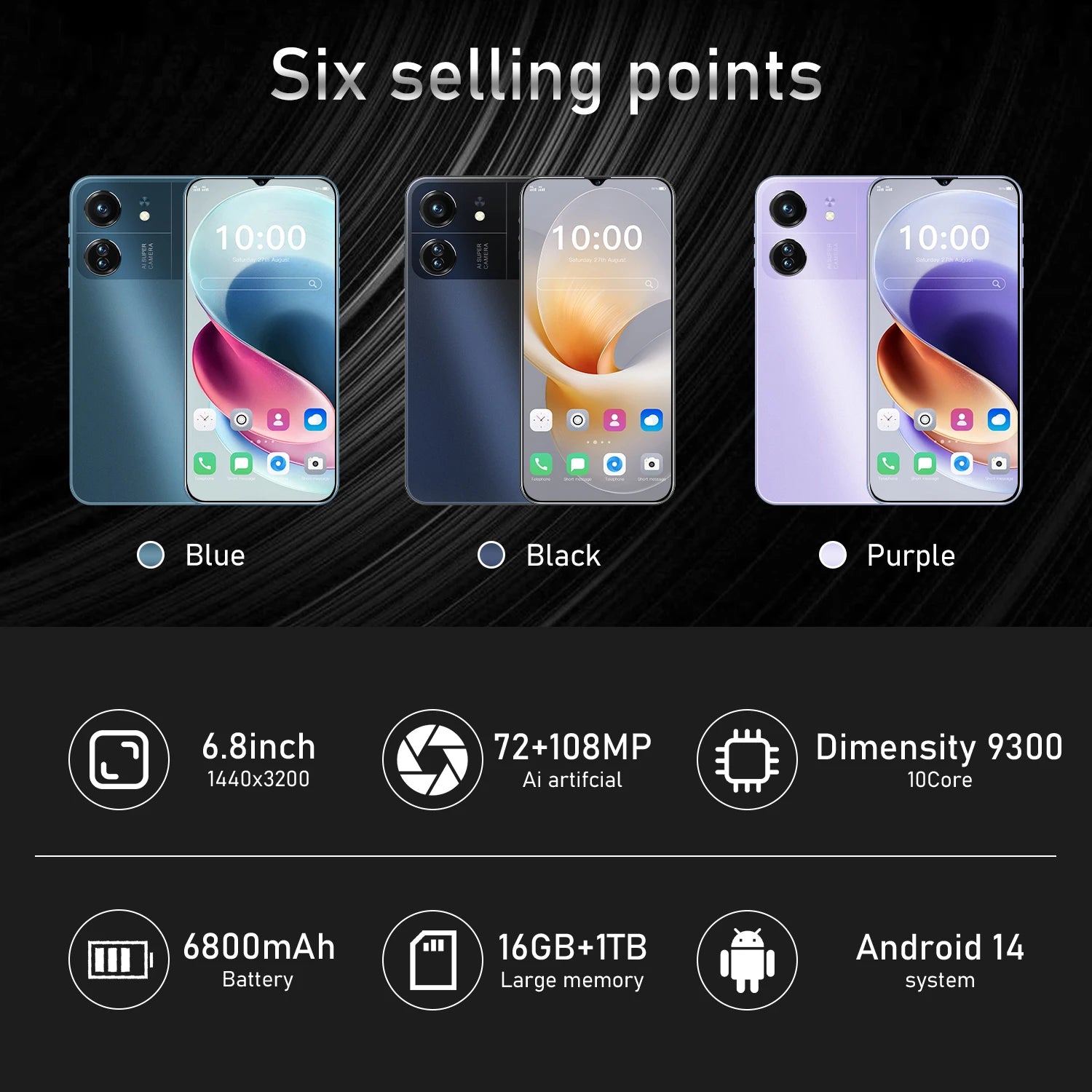 2026 global version High Quality X8 Pro original intelligent 4G 5G dual card dual standby system 6800mAh battery