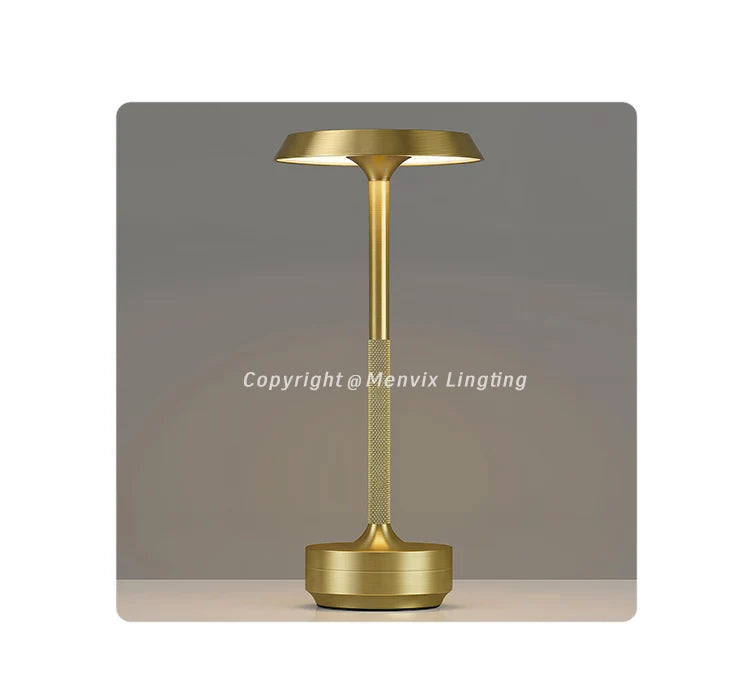 Portable Cordless LED Table Lamp 5000mAh Battery Stepless Dimming for Restaurant Outdoor Party Camping  Atmosphere Night Light