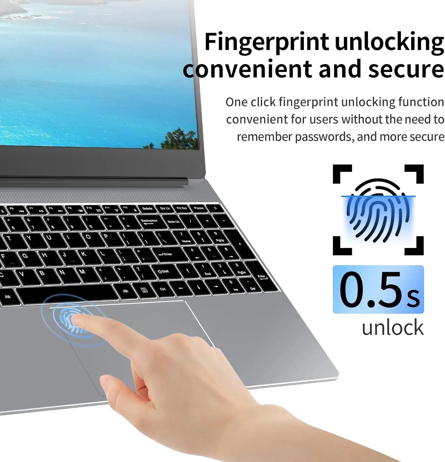 New 15.6" Inch Laptop Windows 11 Pro N5095 1920x1080 Gaming PC 32GB+2048GB Backlit Keyboard Portable Office Entertainment Laptop