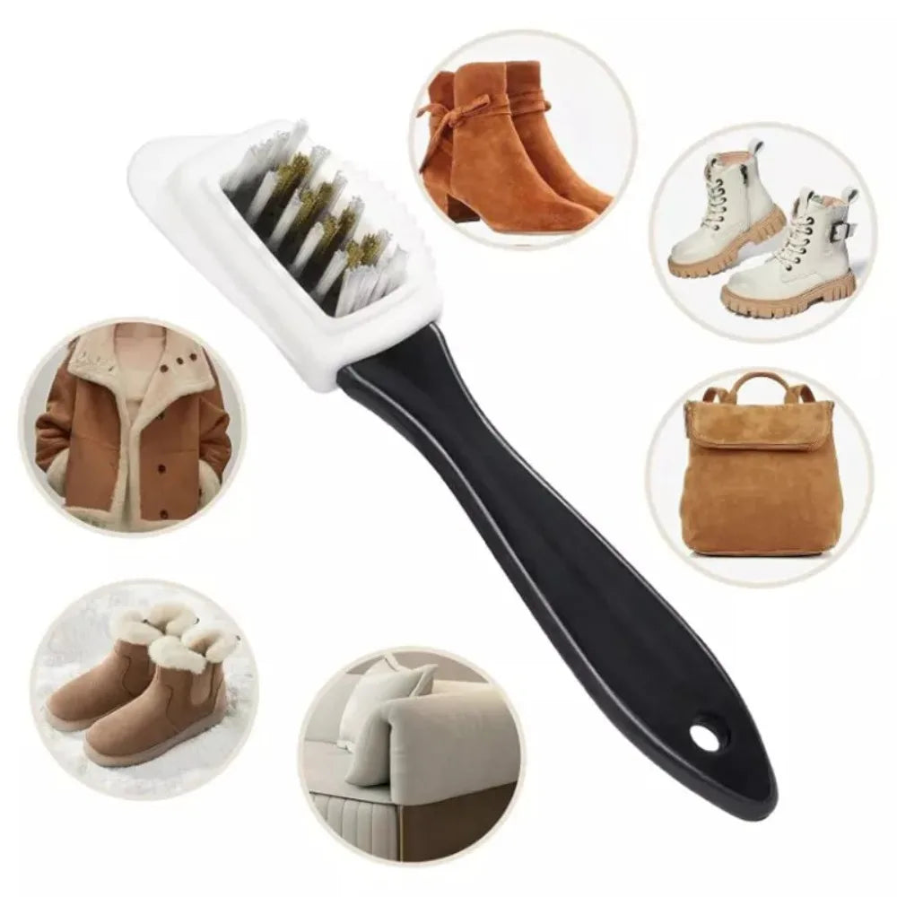 4Pcs/Set Stain Removal Suede Brush Kit With Eraser Cleaning Tool Home Use Nubuck Brushes Kit Boots Cleaning Cloth for Shoes