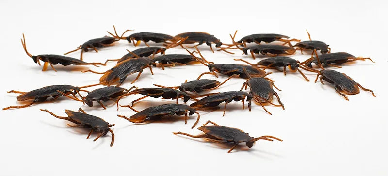 5-50Pcs Halloween gadget Plastic Cockroaches Joke Decoration Props Rubber Toy Gags Practical Jokes Toys Plastic Bugs Cockroach