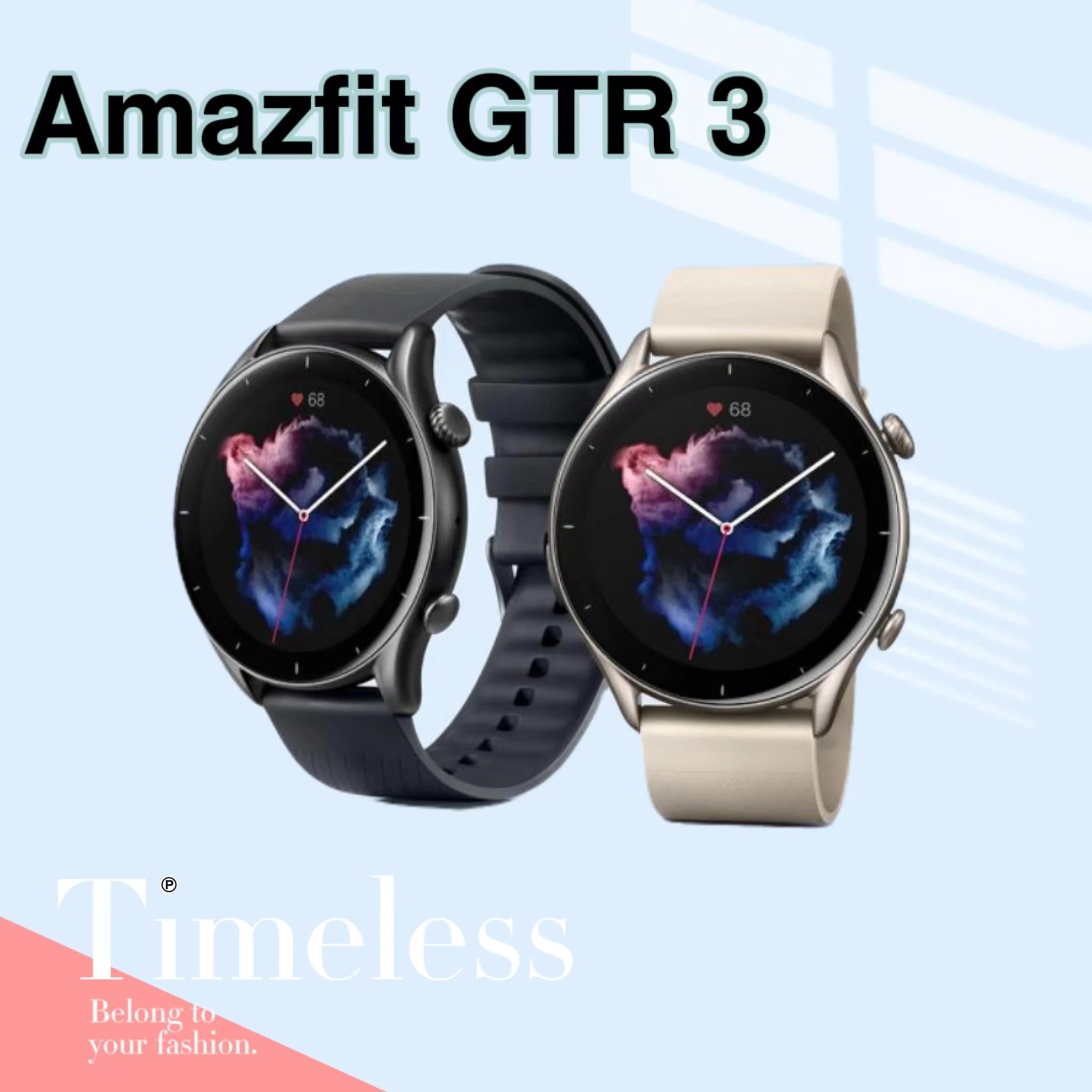 Amazfit GTR 3 Alexa Built-in Smart Watch For Men Women Play Music 1.39" AMOLED Display 21Day Battery Life Refurbished Watch