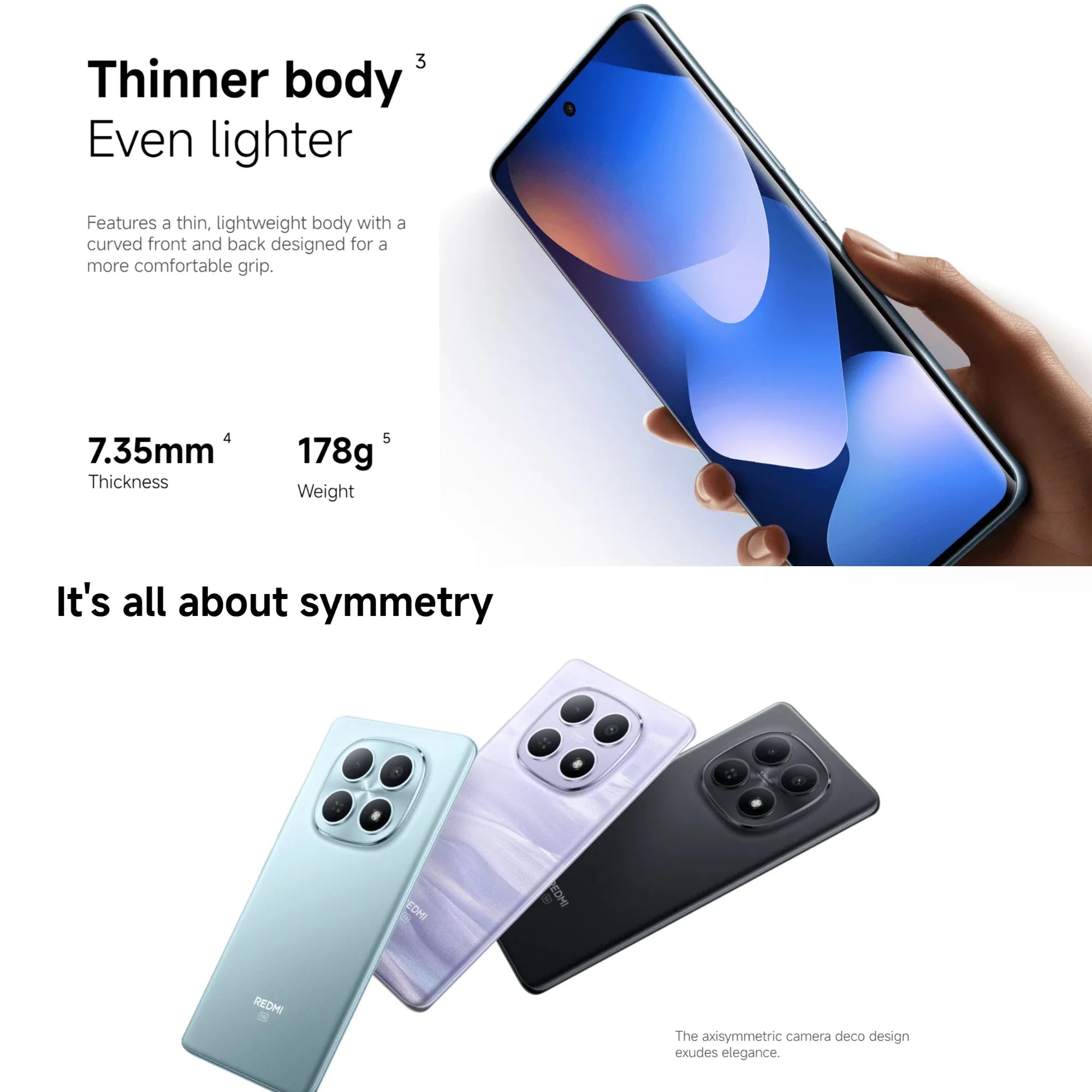 Xiaomi Redmi Note 15 5G 6+128GB Global Version Snapdragon® 6 Gen 3 Mobile Platform 6.77" 120Hz Display 108MP Camera 5520mAh 45W