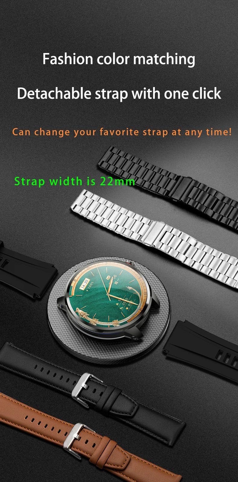 Original H99 Smart Watch Android Watches 1.95inch Amoled Screen Men's Smartwatch With 190° Rotary Camera GPS WIFI Sim Card Slot