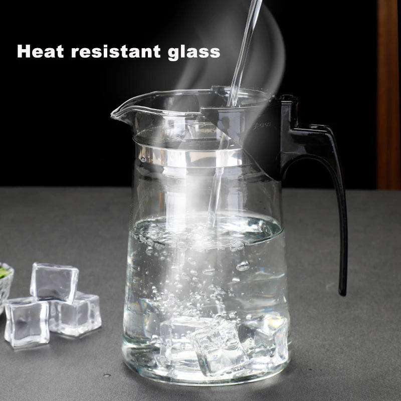 TeaPots Heat Resistant Glass Tea Pot Tea Infuser Chinese Kung Fu Tea Set Kettle Coffee Glass Maker Convenient Office Teapot