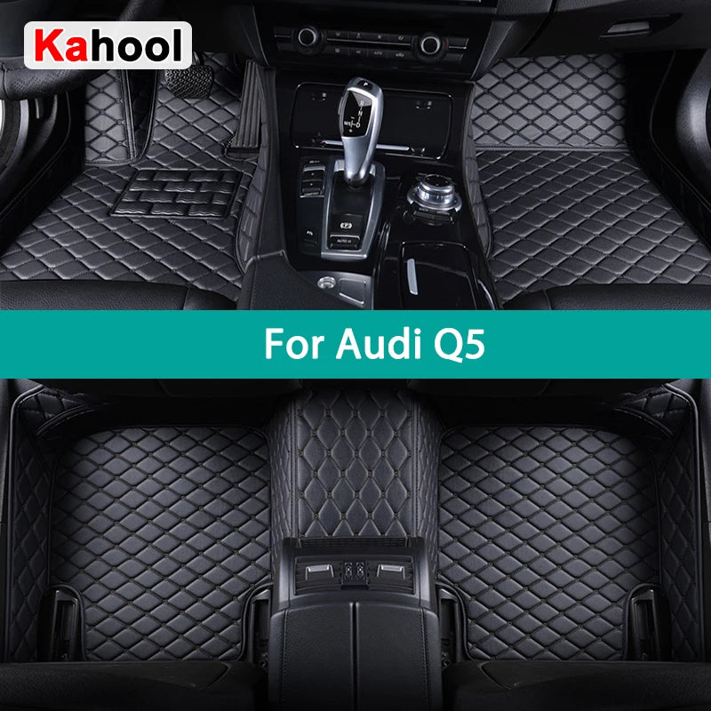 KAHOOL Custom Car Floor Mats For Audi Q5 Auto Carpets Foot Coche Accessorie