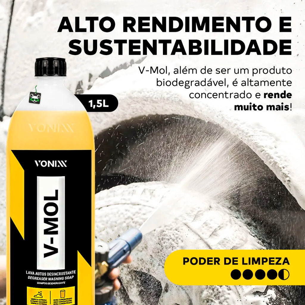 Auto Shampoo Lava Heavy Cleaning Clay Vmol 1.5L Vonixx