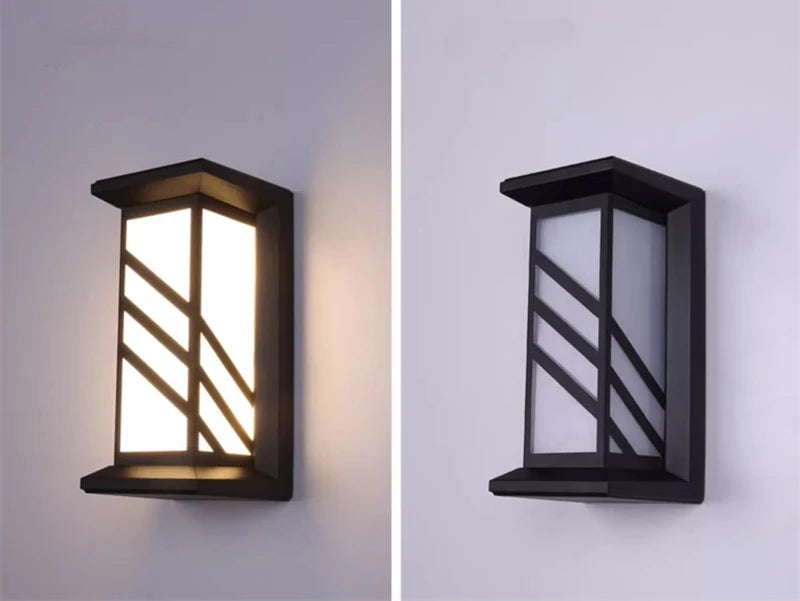 12W/18W LED Outdoor Wall Lamp Plastic/Aluminum Front Door Waterproof IP65 Sconce Garden Patio Terrace Home Wall Lighting Fixture
