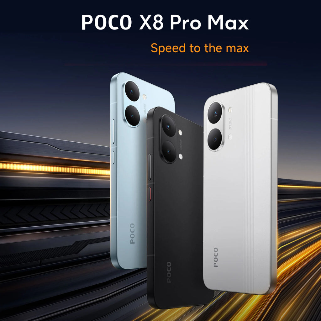 POCO X8 Pro Max 5G 12+512GB Global Version 6.83" 1.5K 120Hz display MediaTek Dimensity 9500s 50MP 8500mAh 100W HyperCharge NFC