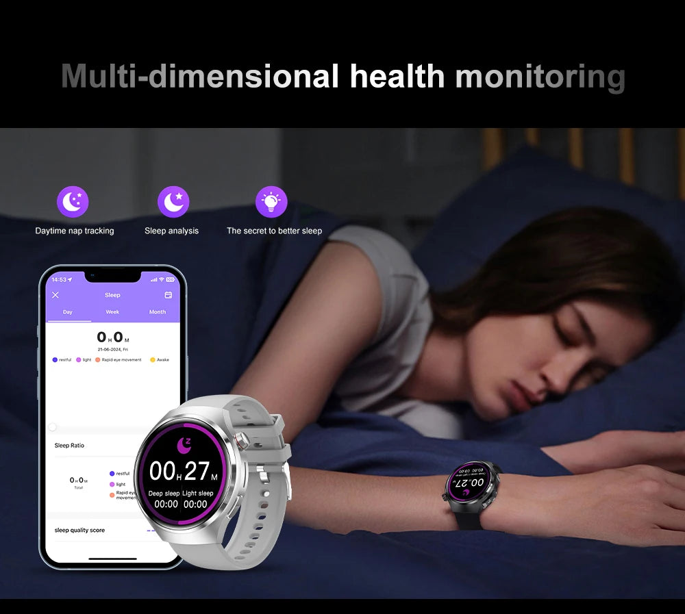 GEJIAN 2025 New TWS 2-in-1 Bluetooth Earphones Smart Watch Heart Rate Monitoring NFC BT call GPS Sports Trajectory Smartwatches