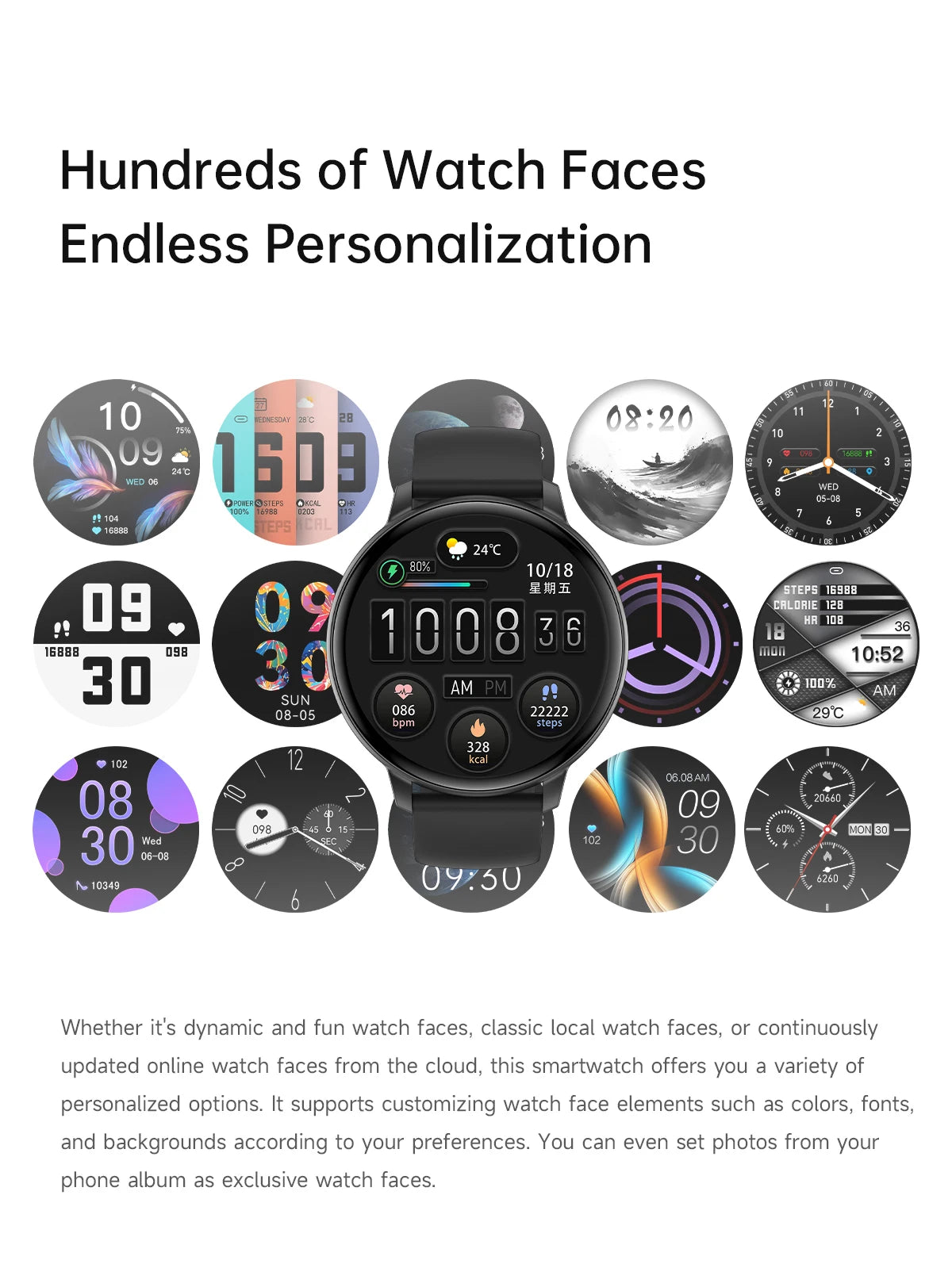 LIGE Fitness Smartwatch Voice Assistant 2026 Heart Rate Monitor Bluetooth Call IP67 Waterproof New Sports Tracker Smart Watches