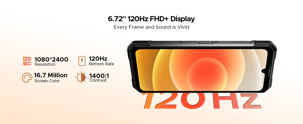 DOOGEE S200 VIP 5G Rugged Phone 1.32" Rear Display 48GB 256GB 6.72" 100MP Camera 10100mAh Battery 33W Android 16 Smartphone