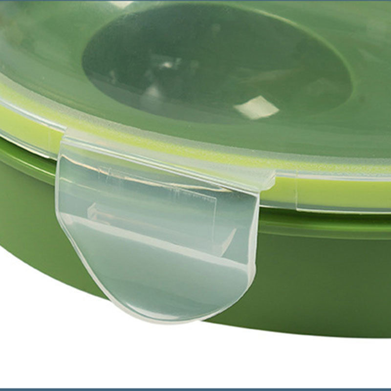 Avocado Keeper Container - Semi-Circle BPA-Free Box with See-Through Lid & Silicone Seal, Airtight Food Storage (15x11cm)