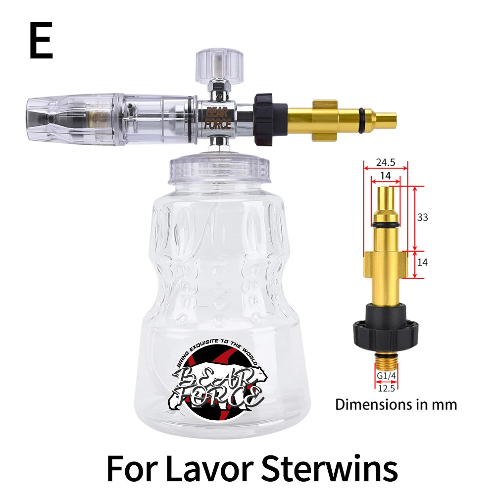 Pressure Washer Aluminum Foam Lance Foam Nozzle Car Wash Foam Maker for Karcher Elitech Bort AR Bosch Michelin Pressure Washer