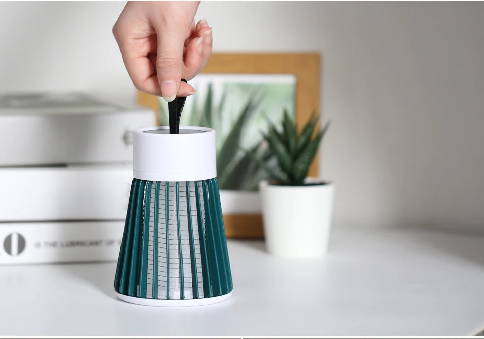Mosquito Killer Lamp Electric Insect Zapper 2-in-1 USB Bug Trap with LED Light for Bedroom Outdoor Camping Wasps Gnats