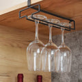 Hanging Red Wine Glass Storage Rack, Home High Footed Cup Storage Rack Without Punching Holes, Inverted Drain Rack