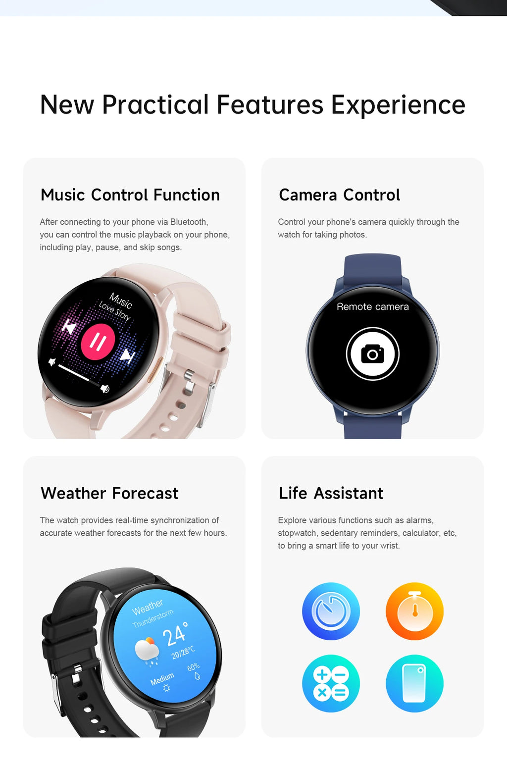 LIGE Fitness Smartwatch Voice Assistant 2026 Heart Rate Monitor Bluetooth Call IP67 Waterproof New Sports Tracker Smart Watches