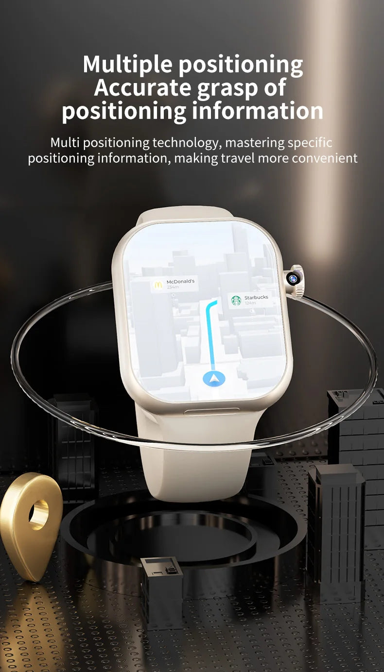 GoldenSpike VP29 Smartwatch 2.29inch Amoled Smart Watch With Rotary Camera GPS WIFI 256GB Storage ROM Global Cellular Version