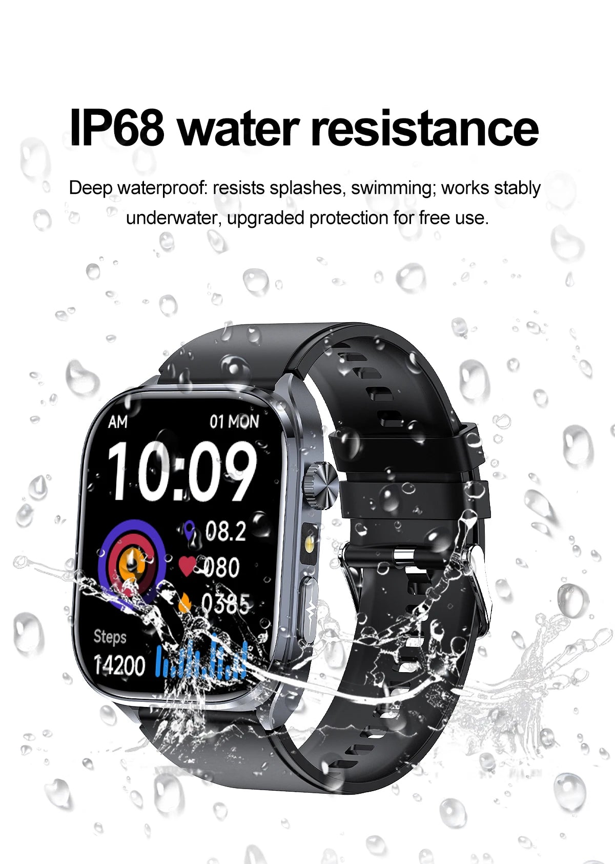 New Accurate Blood Pressure Smart Watch Uric Acid ECG+PPG Blood Oxygen Body Analysis Body Fat LED Flashlight smart watches 2025