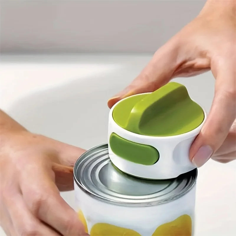 Portable Manual Can Opener Adjustable Anti Slip Kitchen Gadgets Easy Twist Release Open Jar Small Tools