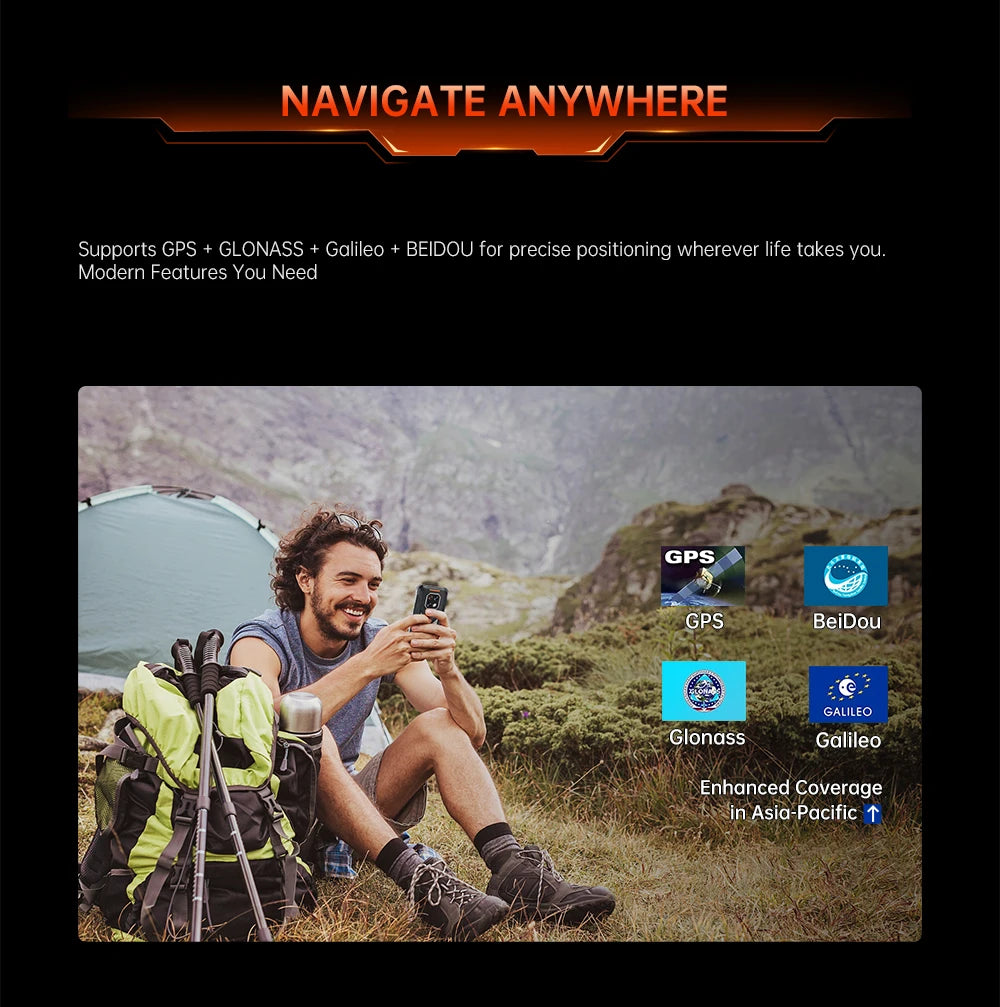 Thin Rugged Smartphone Android 15 Cubot KingKong ES 3, 10200mAh Battery, 16GB RAM(6+10), 256GB ROM, 6.745-Inch 120Hz Screen, NFC