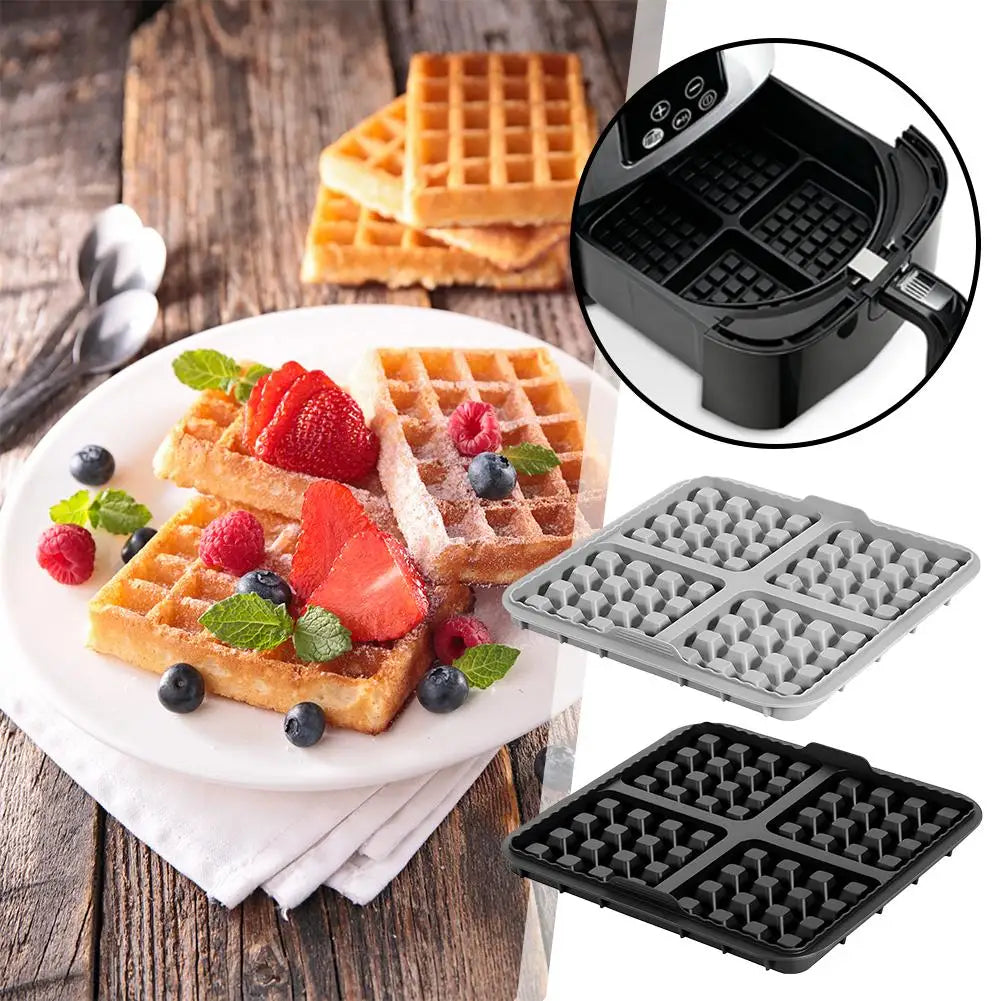 Silicone Air Fryer Waffle Molds Non Stick Liner Hot Air Fryer for Ninja AF300EU AF400EU AF451EU SL400EU AF500DE Baking  Philips