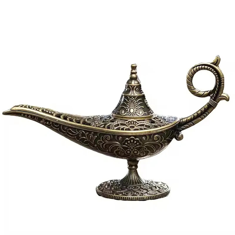 Hot Sale Antique Style Lamp Metal Incense Burner Scented & Unscented Candle Holder Home Decor Gift Arabic Incense Burner