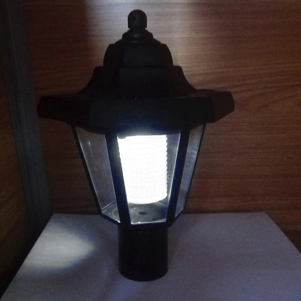 2Pcs Solar Wall Light Outdoor LED Light Hexagonal Solar Lantern Light Waterproof Auto On/Off Retro LED Wall Lamp Garden Decor