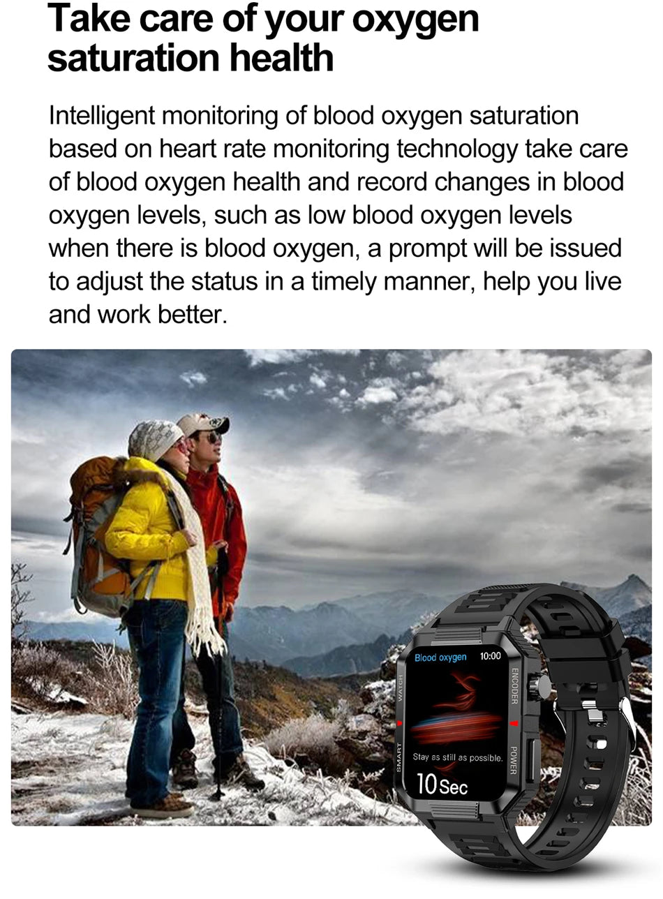 ChiBear NFC GPS Bluetooth Call Smart Watch 1.99'' HD Screen 120+ Sports Fitness Watch Outdoor Weather IP68 Waterproof Smartwatch