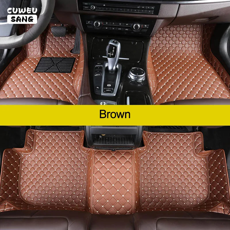 CUWEUSANG Custom Car Floor Mats For Peugeot 301 Auto Carpets Foot Coche Accessorie