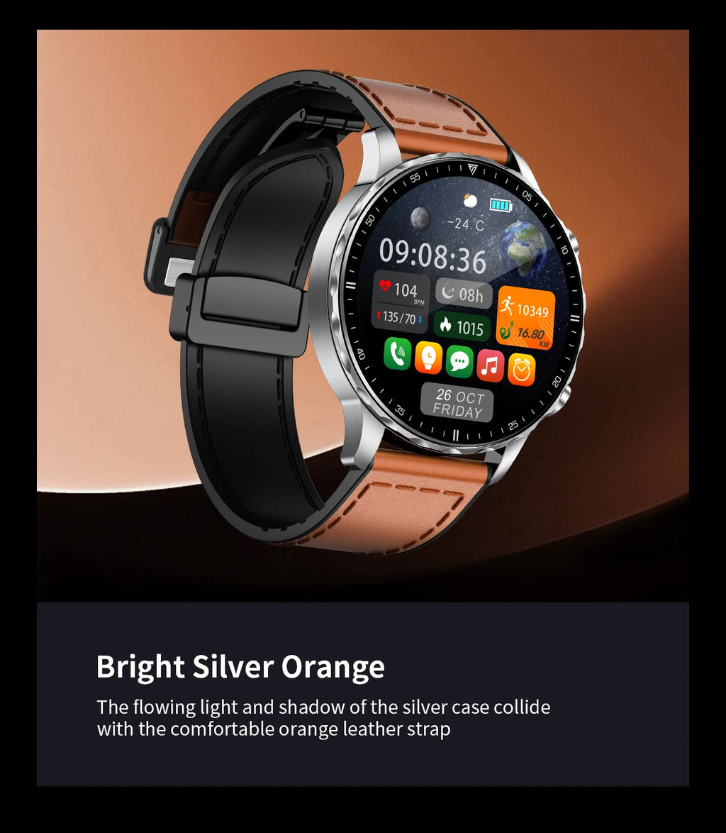 LIGE 2026 New Smart Watch Men Blood Oxygen Health Monitor Men's Watches AI Voice Assistant Bluetooth Call Men Sports Smartwatch