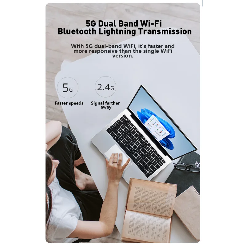 15.6" Portable Laptop Intel I9-9900 32GB DDR4 2TB SSD Sturdy Inflexible Windows11 Notebook for Pc Gaming Office Use